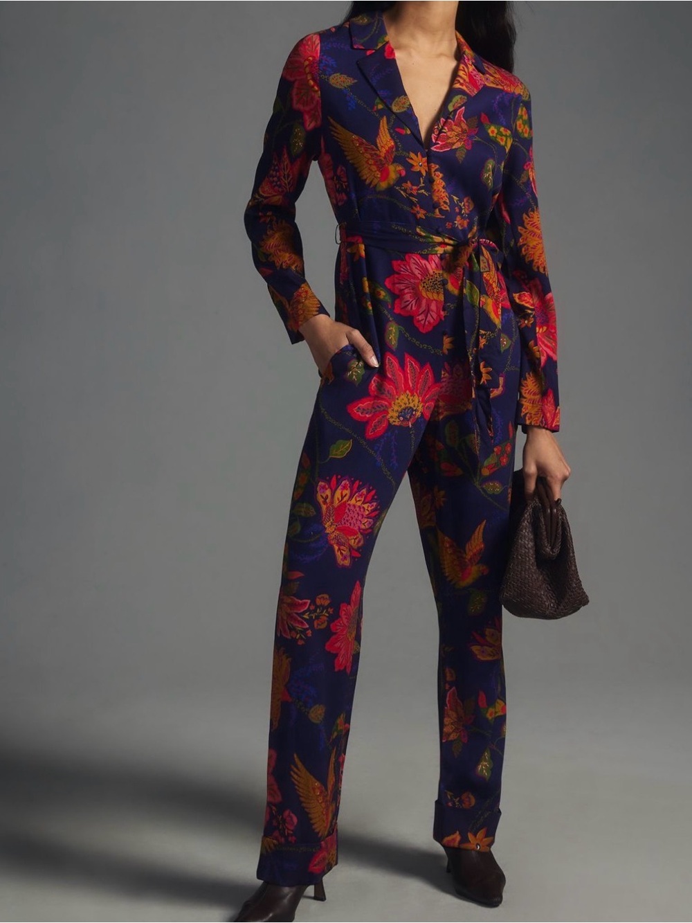 FARM RIO tie waist Jumpsuit